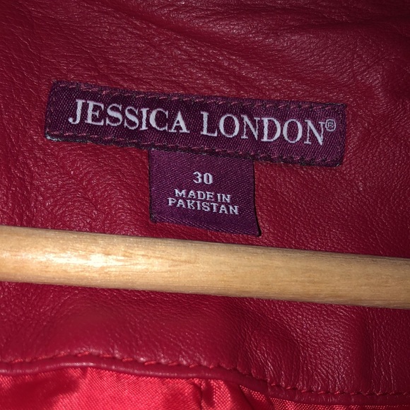 Red leather Jacket - Picture 2 of 7